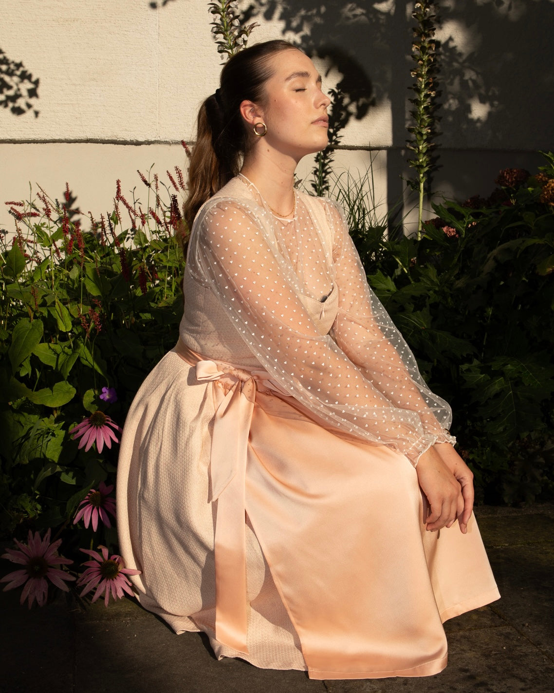 Set Pfirsich Herzchen