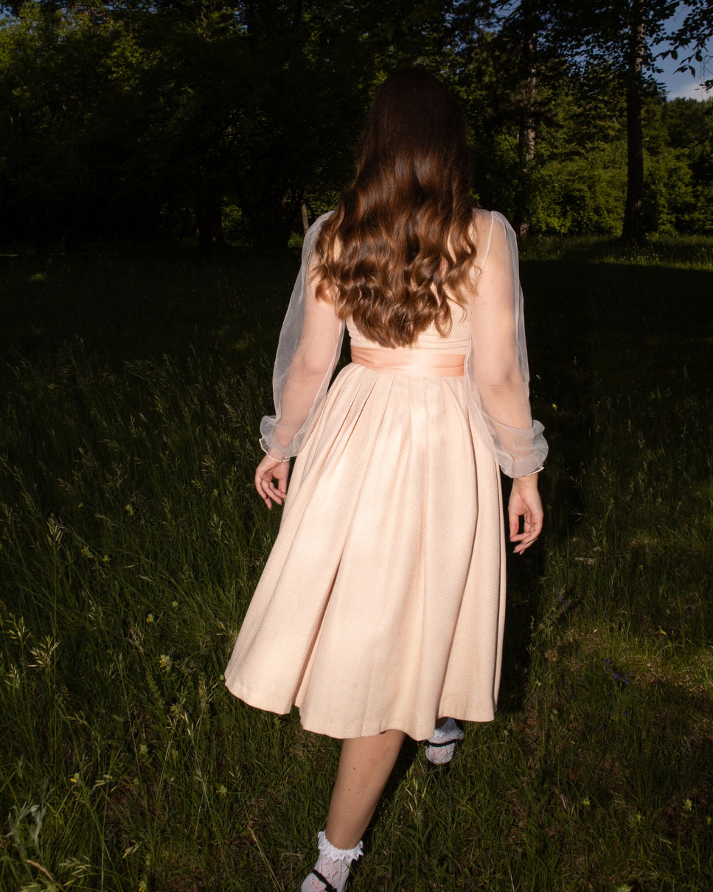 Set Pfirsich Naturweiß